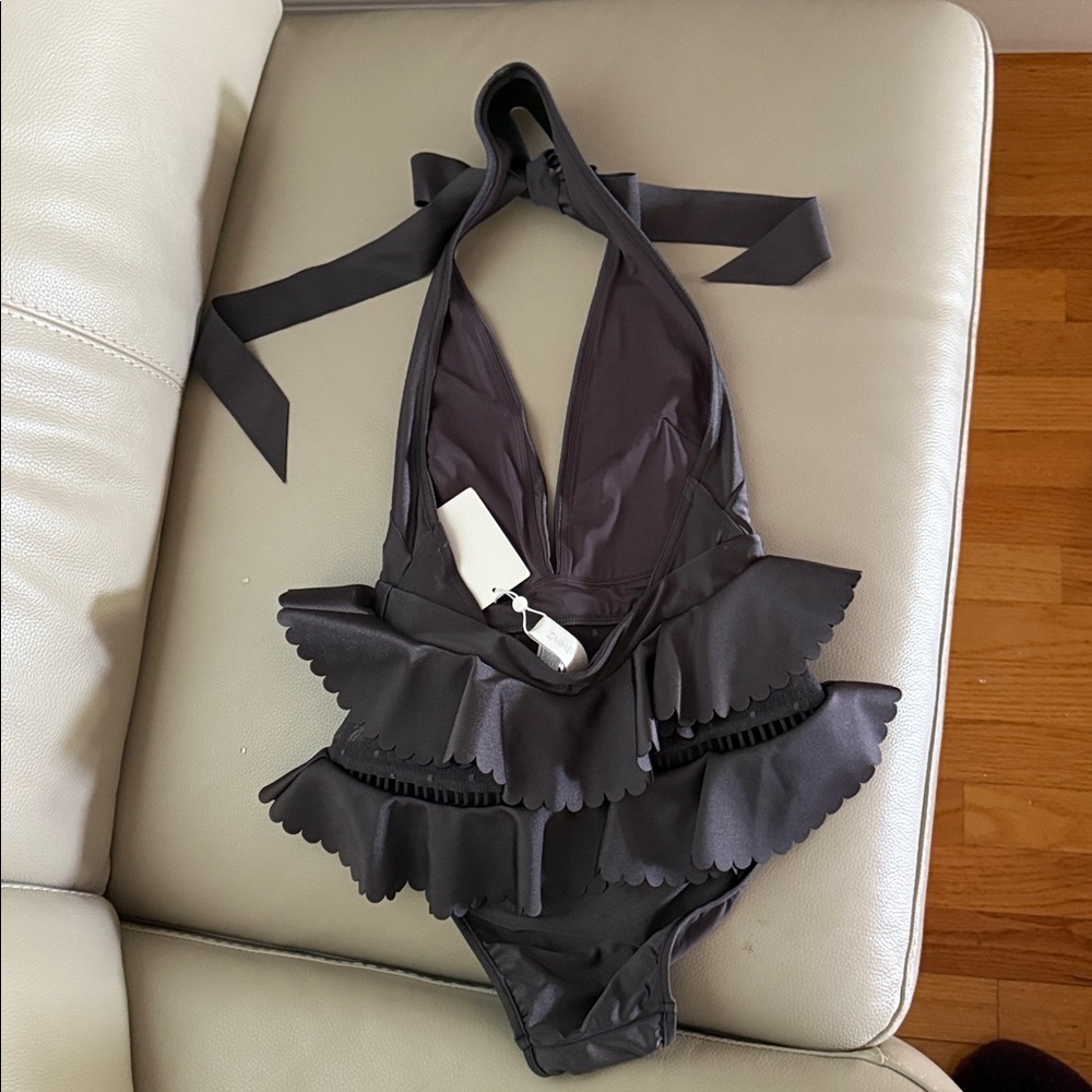 Zimmermann Ruffle trim neck tie swimsuit AU size 1 - Picture 10 of 17